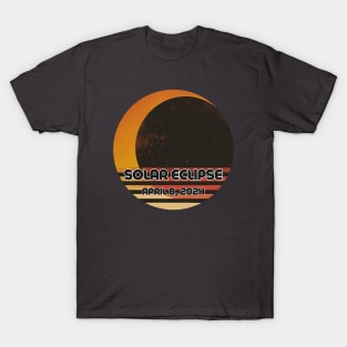 Be Retro and Ready for the 2024 Solar Eclipse T-Shirt